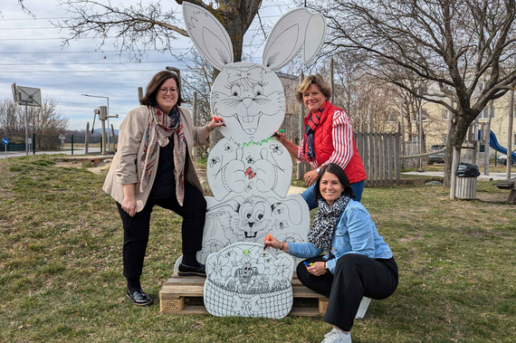 Osterhase zum Bemalen