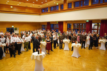 Blick auf die Delegierten beim Empfang in den Stadtsälen © Daniel Bartmann