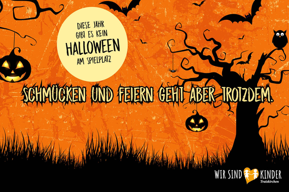Grafik: Wir feiern Halloween.