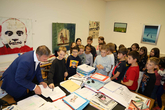 Volksschüler aus Möllersdorf mit Bgm. Andi Babler