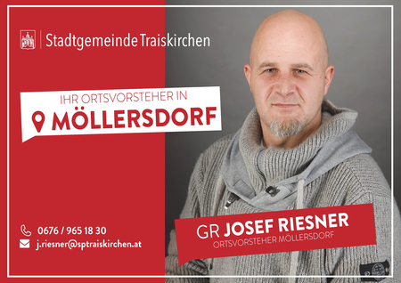 Ortsvorsteher Möllersdorf Josef Riesner