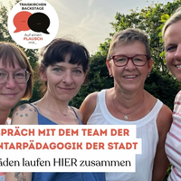 Auf einen Plausch mit dem Team der  Elementarpädagogik der Stadt