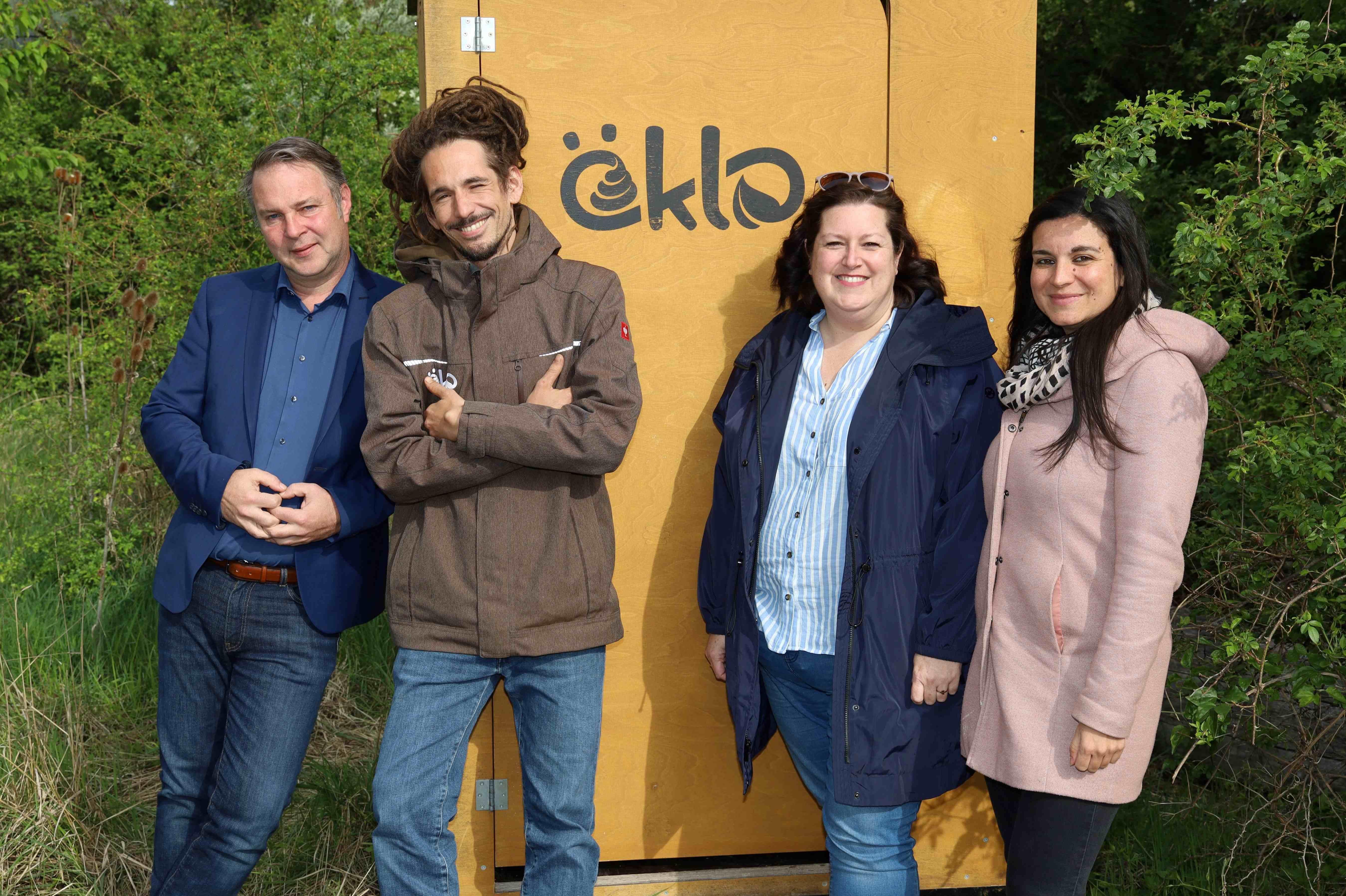 Ökologische Klos für Spielplätze und Eurovelo 9 Rastplatz