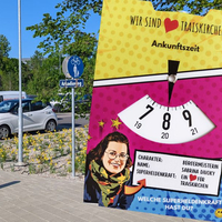 Neue Parkuhren mit schwarzem Pfeil