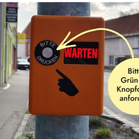 Grün für Fußgänger nur nach Knopfdruck