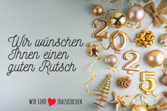 Grafik "Wir wünschen Ihnen einen guten Rutsch"