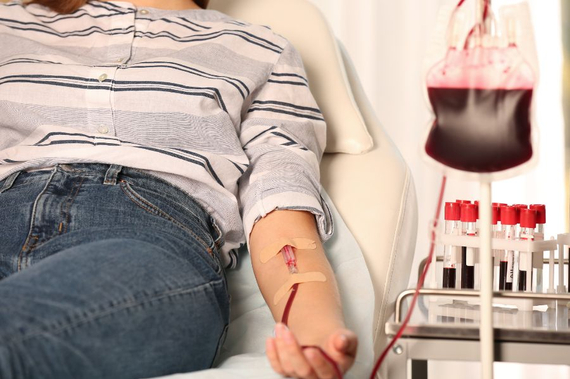 Bild einer Bluttransfusion