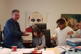VS Traiskirchen zu Gast im Rathaus im Bgm. Andi Babler