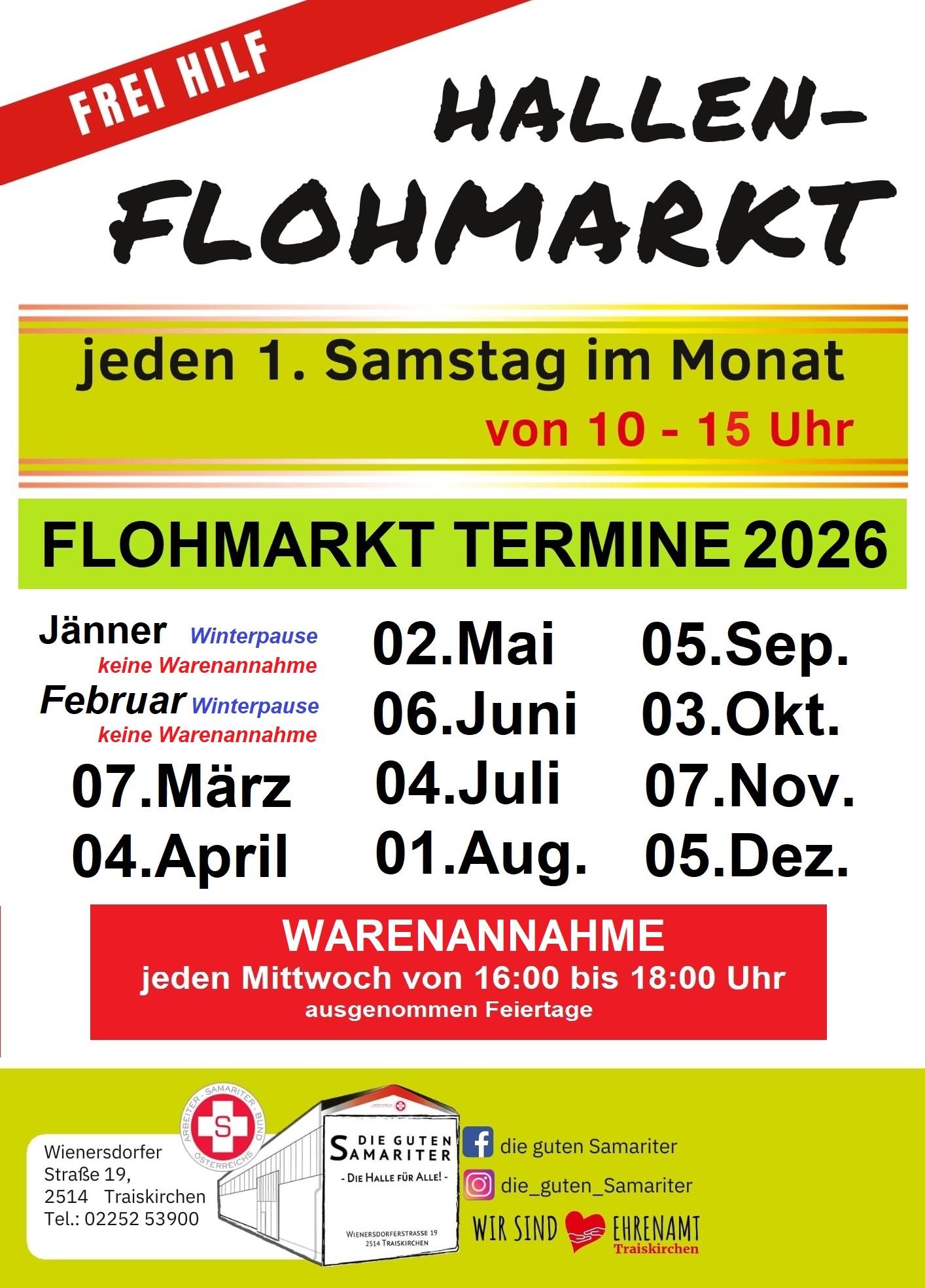 Hallen-Flohmarkt des ASBÖ Traiskirchen-Trumau