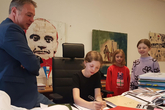 VS Traiskirchen zu Gast im Rathaus im Bgm. Andi Babler