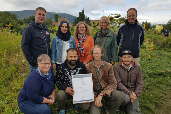 Das Team vom Garten der Begegnung mit Bgm. Andreas Babler.