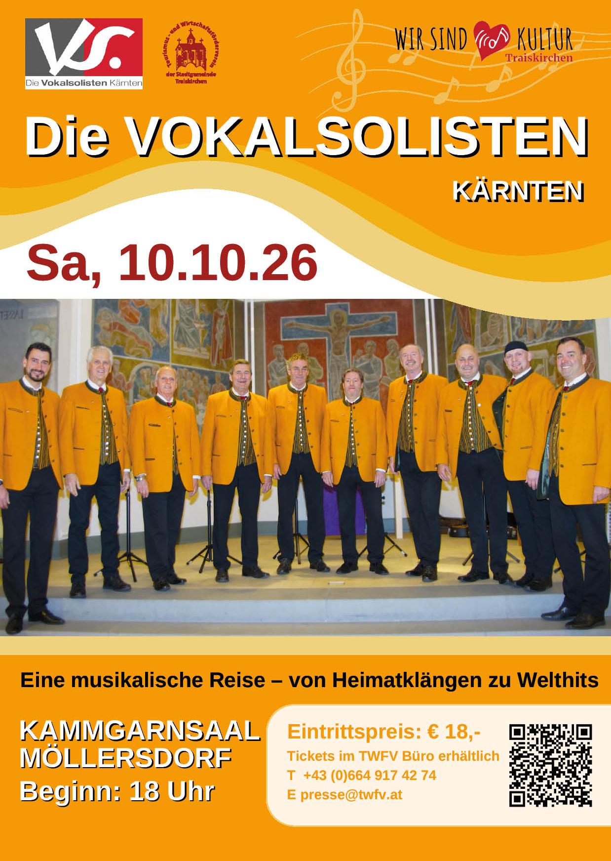 Konzert der Kärntner Vokalsolisten