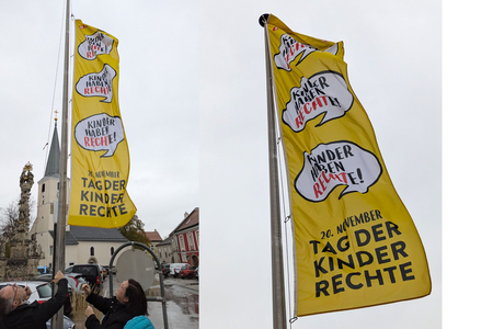 Fahnen "Tag der KInderrechte"