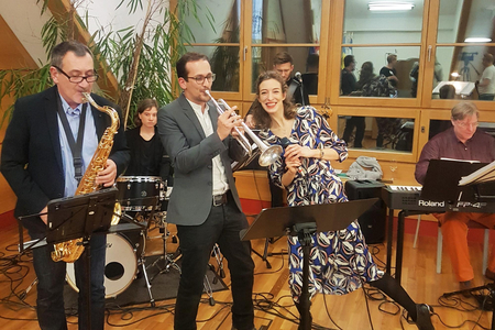 Die Band JUM – Jazz und Mehr unterhält die Gäste.