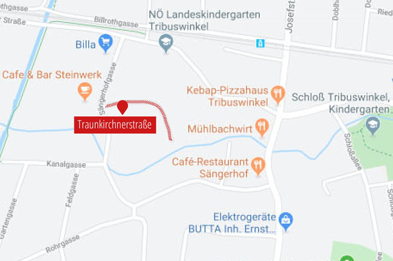 Grafik: Wegparzelle von Tribuswinkel.