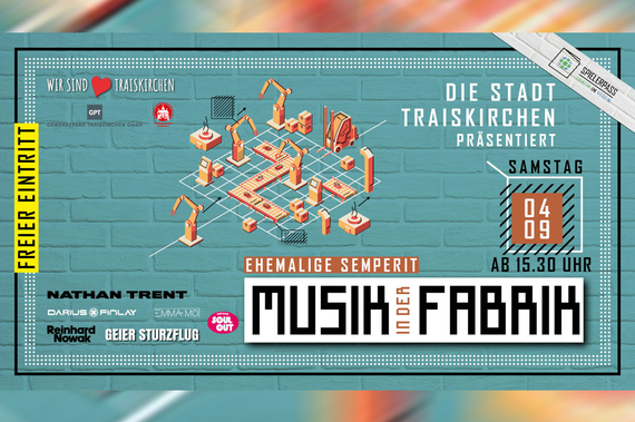 Grafik: Musik in der Fabrik.