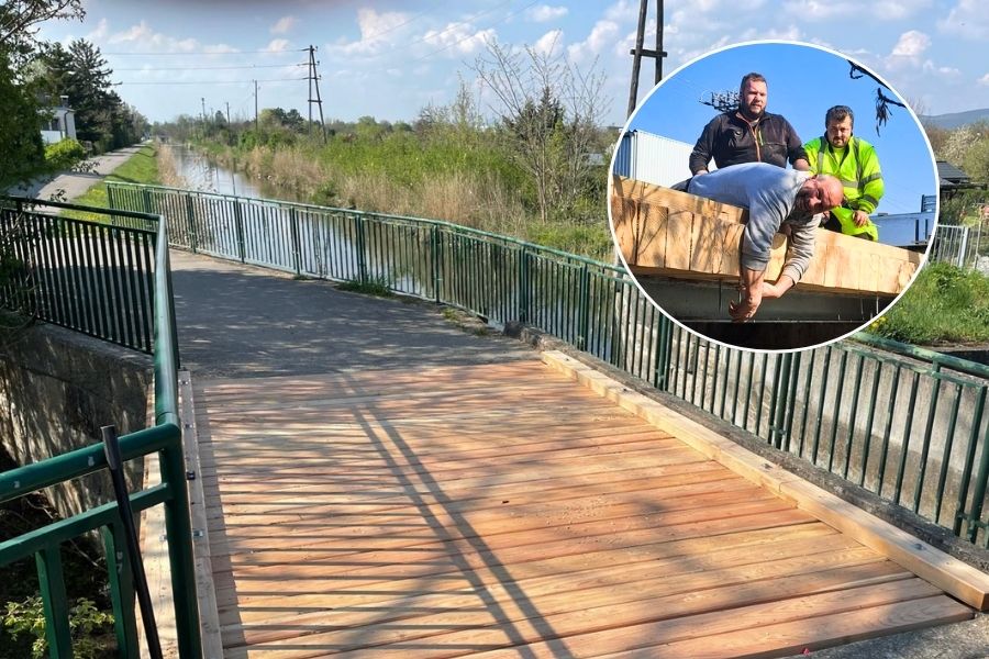 Erneuerung der Radbrücke in Tribuswinkel